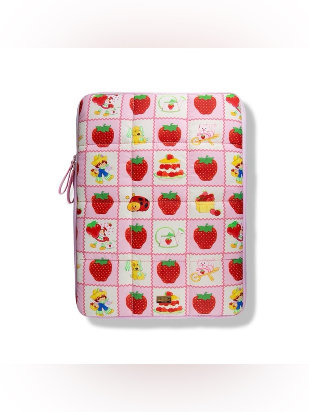 Pink Strawberry Pattern Tablet Sleeve